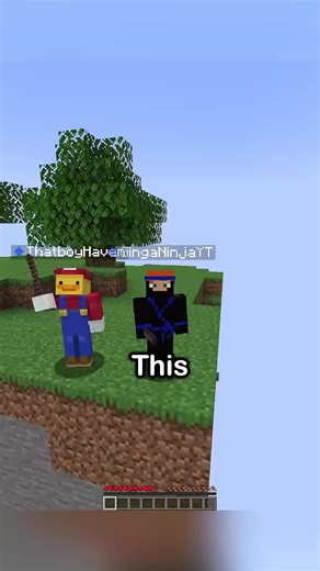 Knockback wars on ONE chunk p2 #minecraftbuilding #minecrafttutorial #viral #viralvideo #foryoupage #trend #minecraft #minecraftmemes #minecraftmemes #fyp