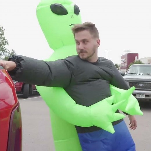 Inflatable alien abduction costume（Free 30 masks)