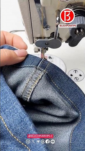 Roll up the cuffs of your jeans past the seam.