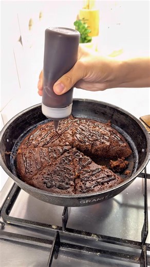 Chocolate pie on a pan