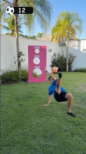 IMPOSSIBLE FOOTBALL CHALLENGE! #shorts