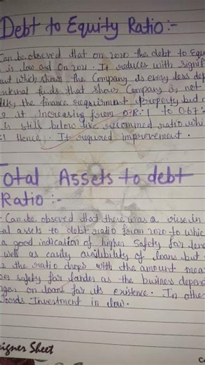 class 12 accountancy project work (accounting ratio & Cash flow statement) #shortvideo