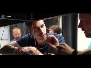 A rudimentary quantum network link between Dutch cities