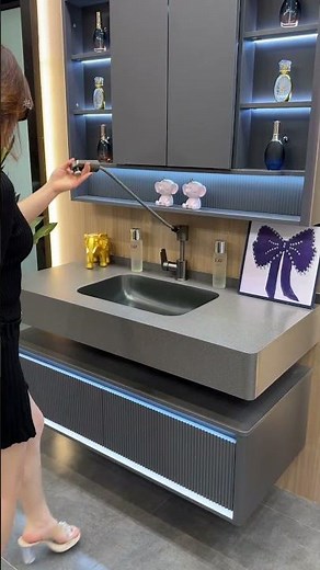 Modern Sink & Mirror Setup ✨ | Bathroom Upgrade Ideas
