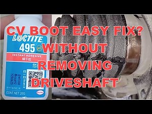 #diy replace alza cv boot without removing driveshaft | change #car cv boot with loctite glue