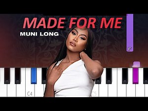 Muni Long - Made For Me (Piano tutorial)
