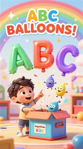 🔤🎵 The ABC Balloon Band! | ABC Song 🎈#shorts #usa #animation #kidssongs