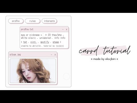 simple cute & interactive carrd tutorial — © dollzito
