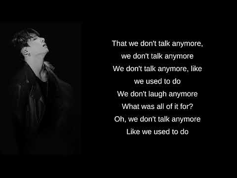 Jungkook & Jimin - We Don't Talk Anymore (Lyrics)