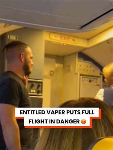 Vape Incident on Plane Caught on Camera