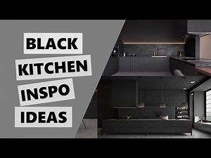 56+ Black Kitchen Inspiration Ideas (Modern Design, Dark Color) Interior Design Ideas