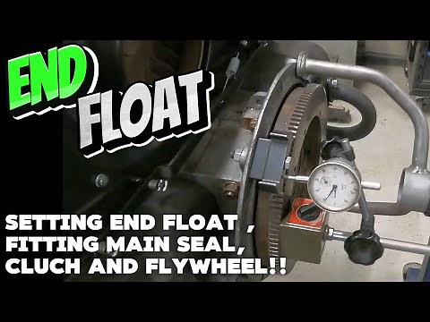 VW Aircooled: End float, main seal and clutch install!