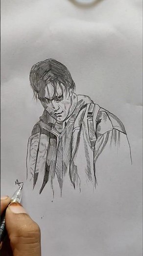Batman Drawing Easy | Robert Pattinson drawing video #batmandrawing