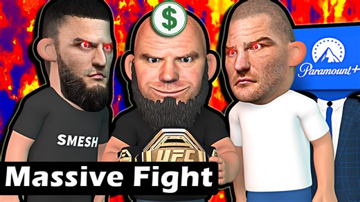 khamzat vs Strickland in the works?! #UFC #MMA #Animation | Mojahed Fudailat
