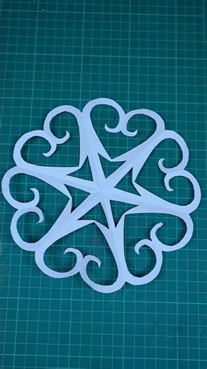 Heart Snowflake Paper Cutting | Romantic Valentine DIY
