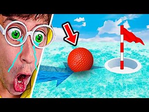 TROLL HOLE vs BROTHER 😂⛳🥶! (ICE Map 🧊) - GOLF IT TEKENDO