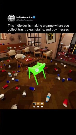 This game lets you collect trash and clean stains for pure dopamine