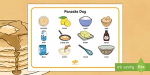 Pancake Day Word Mat