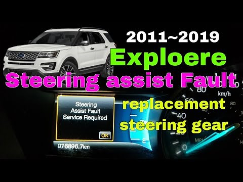 Ford Explorer power steering assist fault message on , No power steering ?