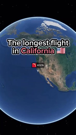 570K views · 3.6K reactions | The longest flight from California ️ | Flight and routes Every day | Facebook