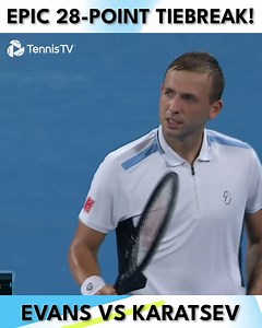 28 points of drama & tension! 😳 Re-live every shot of an epic tiebreak between Karatsev & Evans in Sydney! | Tennis TV
