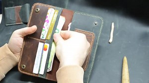 Leather Long Wallet Pattern, Long Wallet Pdf Template, Wallet Pattern, Leather Wallet Pattern, Leather Pattern Pdf, Long Wallet Pdf - Etsy