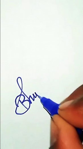 Bhuvanesh name signature style ❤️ | B letter ke signature style #signature #viral #shorts #trending
