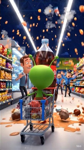 Alien Went Shopping in America 😂🛒👽 #shorts