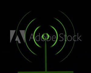 WIFI , wireless system internet network connection animation . digital network icon