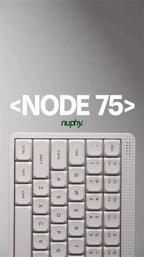 Ethan | SX's Workspace on Instagram: "⌨️Nuphy node 75 - the newest, thockiest keyboard to join the roster I have always been huge fans of Nuphy keebs and this is the first time that I have gotten my hands on one to try out and I am just in LOVE 😍 First of all, the color and the design is just amazing - lunar white with rounded keycaps, with simplistic low profile and textured design on the side, it just suits my needs and preference more and over 😍 Next is obviously the thock - I went with the