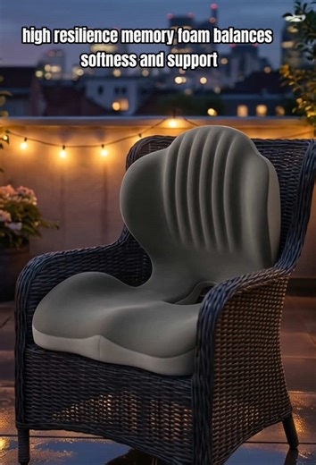 I choose this cushion and take care of myself during long hours of sitting.#memoryfoam #ergonomic #seatcushion #cushion #office