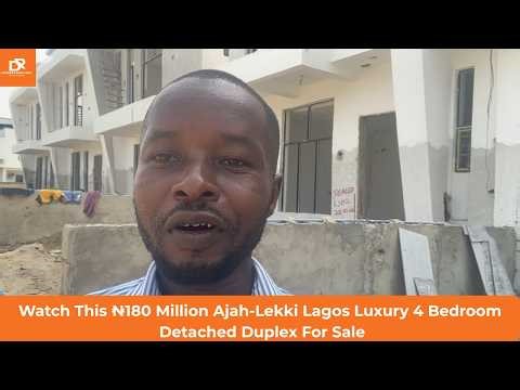 4 Bedroom Luxury Duplex in Lekki, Lagos For Sale | 180 Million Naira Home Tour