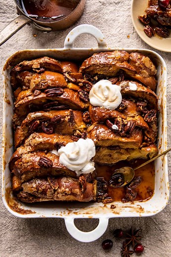 Baked Butter Pecan French Toast.
