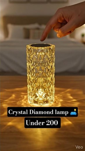 Aesthetic Crystal Lamp Under ₹200 😍 | Touch Sensor Color Changing Lamp Review