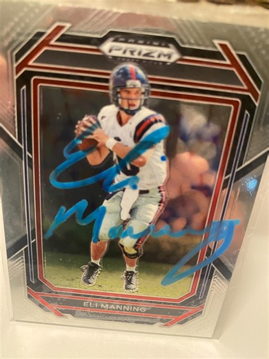 Eli Manning Signed Football Card – Authentic In-person Autograph – NFL New York Giants Legend Memorabilia Collectible - Etsy