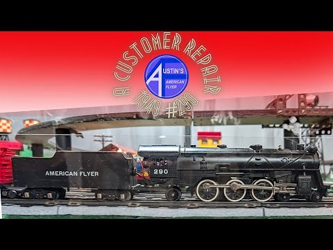 Repairing a 1949 American Flyer #290 Pacific Steam engine.
