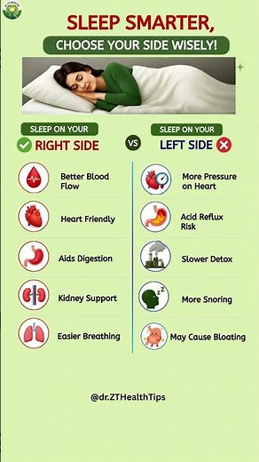 Right Side vs Left Side Sleeping: Which Side Is Better for Your Health? | Dr. ZT's Health Tips