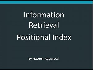 Positional Indexes