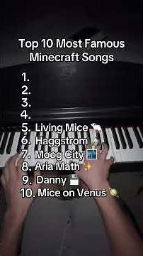 Most Famous Minecraft Songs on Piano 🎹❤️ #piano #pianocover #minecraft #nostalgia