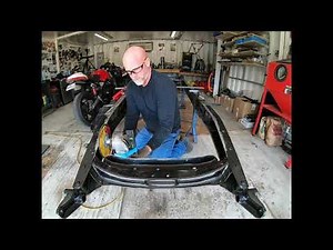 1941 Chevy Truck Restoration, Fitting the TCI cross member part 2