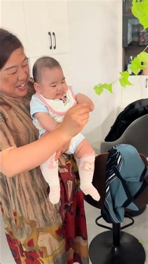 Precious Moments Between Grandmother and Grandson 💕 #familymoments #grandma #baby