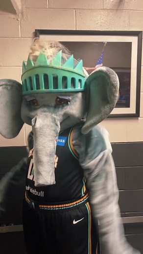 Meet ELLIE J. Blige🐘 #Wnba #mascot #Ellie #Liberty #ownthecrown🗽👑 | ellie the elephant