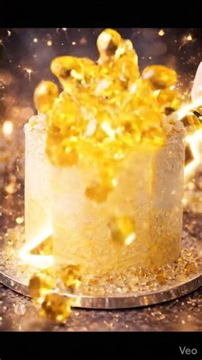 Magic Honey Jewel Cake 🍯✨ | Gemstones Flow Out