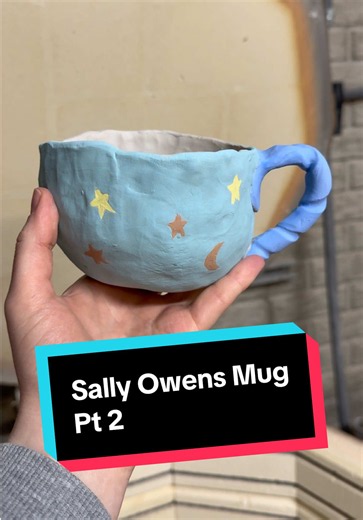 This mug is shaping up to be perfect for a cup of Courage Tea #pottery #ceramics #practicalmagic