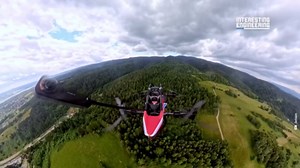 Man-Piloted Drone's First Flight