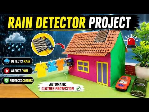 How To Make Rain Detector Project 🌧️|| Rain Sensor || Rain Detector Project #arduino #science #diy