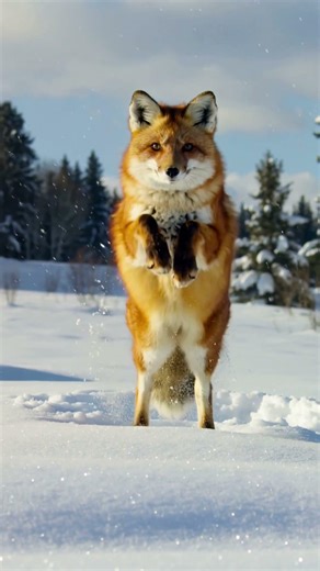 The Snow Hunter - Fox #fox #travel #nature #winter ‪@anna_world-discovering‬