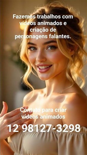Fazemos trabalhos com vídeos animados e criação de personagens falantes. 12 98127-3298