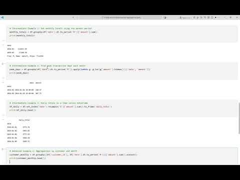 How to Aggregate Daily and Monthly Financial Data Using Python for Banking Analysis