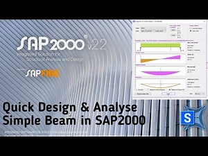 Design and analysis of Beam in SAP2000 | Quick beam design for beginners | SAP2000 Latest version
